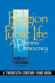 Cover of: Religion in public life | Ronald F. Thiemann