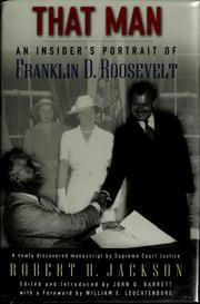 Cover of: That man: an insider's portrait of Franklin D. Roosevelt