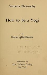Cover of: How to be a Yogi