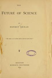 Cover of: The future of science by Ernest Renan