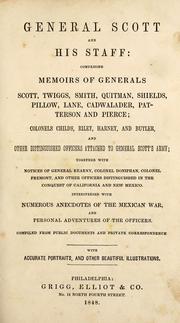 Cover of: General Scott and his staff