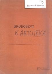Cover of: Kartoteka
