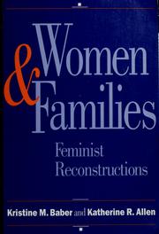 Cover of: Women and families: feminist reconstructions