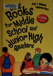 Cover of: Best books for middle school and junior high readers by John Thomas Gillespie