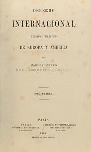 Cover of: Derecho internacional teórico y práctico de Europa y América