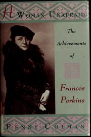 Cover of: A woman unafraid: the achievements of Frances Perkins