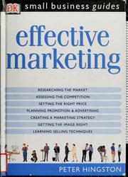 Cover of: Effective Marketing (Small Business Guides)