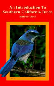Cover of: An introduction to southern California birds