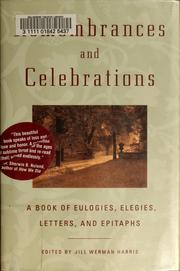 Cover of: Remembrances and celebrations by Jill Werman Harris
