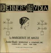 Cover of: Henner's Lydia by Marguerite de Angeli