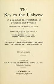 Cover of: The key to the universe