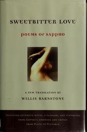 Cover of: Sweetbitter love: poems of Sappho