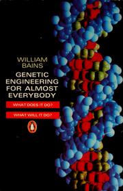 Cover of: Genetic Engineering for Almost Everybody (Penguin Press Science)