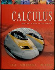 Cover of: Calculus with applications. by Margaret L. Lial