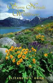 Cover of: Sierra Nevada wildflowers