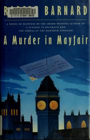 Cover of: A murder in Mayfair by Robert Barnard, Robert Barnard