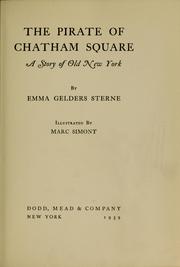 Cover of: The pirate of Chatham square: a story of old New York