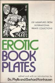 Cover of: Erotic bookplates by Drs. Phyllis and Eberhard Kronhausen