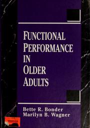 Cover of: Functional performance in older adults