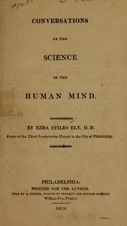 Cover of: Conversations on the science of the human mind