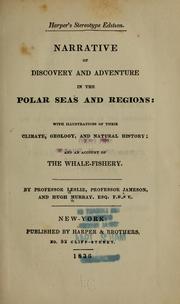 Cover of: Narrative of discovery and adventure in the polar seas and regions