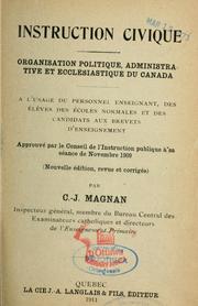 Cover of: Instruction civique by Charles Joseph Magnan, Charles Joseph Magnan