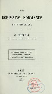 Cover of: Les écrivains normands au XVIIe siècle