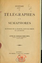 Cover of: Système de télégraphes et de semaphores a l'usage de la marine