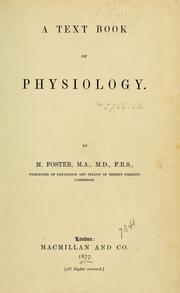 Cover of: A text-book of physiology