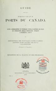 Cover of: Guide pour les principaux ports du Canada