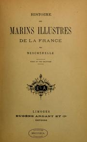 Cover of: Histoire des marins illustres de la France