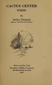 Cover of: Cactus Center by Arthur Chapman