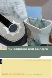 Cover of: Kahnweiler: My Galleries and Painters