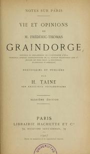 Notes sur Paris by Hippolyte Taine