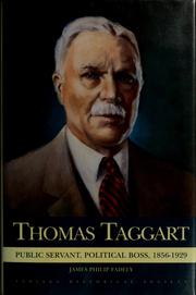 Cover of: Thomas Taggart by James P. Fadely