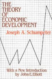 Cover of: Theorie der wirtschaftlichen Entwicklung