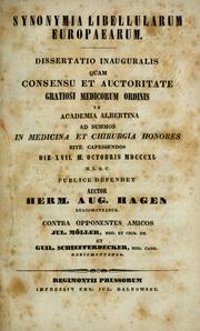 Synonymia libellularum europaearum by Hermann August Hagen