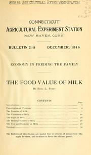 Cover of: Economy in feeding the family: The food value of milk