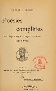 Cover of: Poésies complètes: La Lampe d'argile, Verper, Gallica (1873-1903)