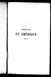 Cover of: Promenade en Amérique by Jean-Jacques Ampère