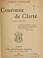 Cover of: Couronne de clarté