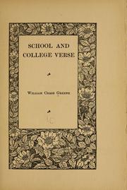 Cover of: School and college verse