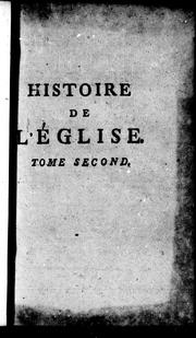 Cover of: Histoire de l'église: dédiée au roi