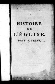 Cover of: Histoire de l'église: dédiée au roi