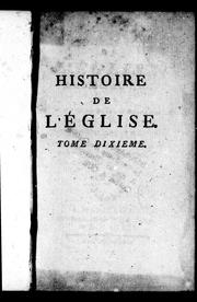 Cover of: Histoire de l'église: dédiée au roi