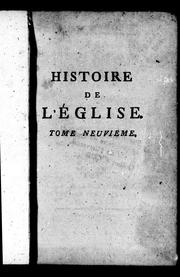 Cover of: Histoire de l'église: dédiée au roi