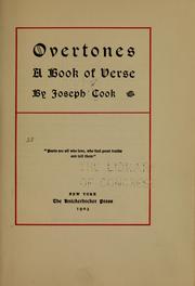 Cover of: Overtones | Cook, Joseph i. e. Flavius Josephus