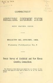 Cover of: Forest survey of Litchfield and New Haven Counties, Connecticut