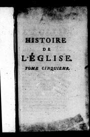 Cover of: Histoire de l'église: dédiée au roi