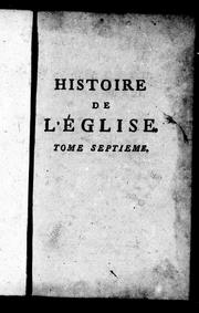 Cover of: Histoire de l'église: dédiée au roi